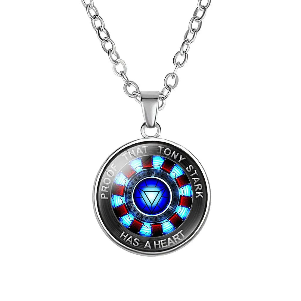 Марвел Мститель супер герой Железный человек ARC-ожерелье в виде реактора косплей Тони ожерелье Старк игрушка фигура вечерние шоу кулон Jouet подарок - Цвет: C4