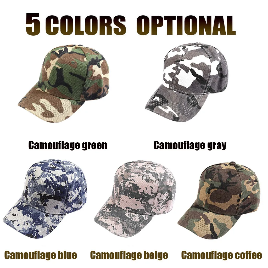 Unisex camuflaje al aire libre camionero de béisbol llano Visor gorras papá casuales sombreros gorras para hombre Baseball #20