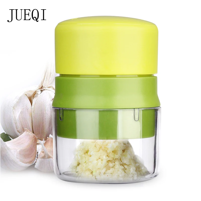 

JueQi Garlic Press Machine Multifunction Mincer With Storage Container Kitchen Gadget Dishwasher safe Kitchen Accessories