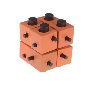 

1PCS Puzzle Game Montessori Educational Magic Box Of 8 parts For Adult And Children Wooden Toys Of Kong Ming Lock