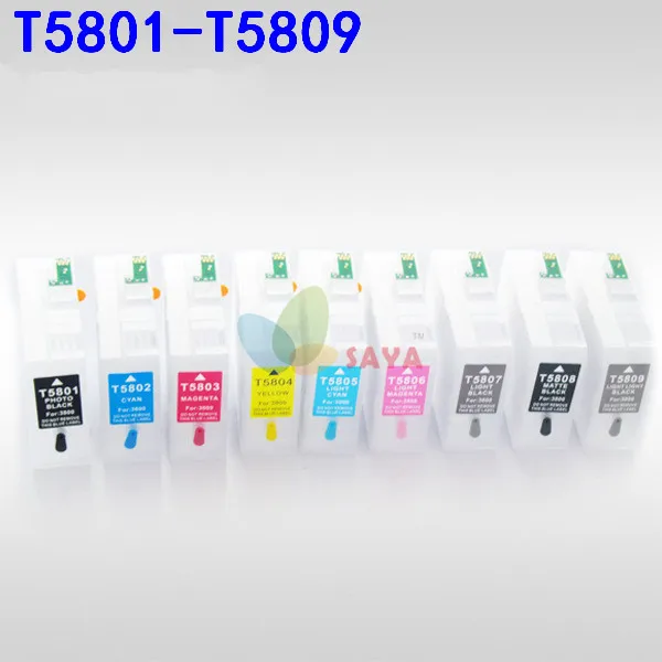 T5801 Empty Refillable Ink Cartridge For Epson Stylus pro 3880 PRO3880