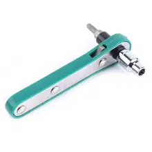1 Set 1/4 Wrench Screwdriver Ratchet Handle with Interchangeable Driver Bits and Sockets Flexible Head Ratchet Spanner wrench 13pcs allen key bit sockets 1 4 3 8 1 2 drive chromium vanadium steel mirror polished ratchet wrench sockets bits set