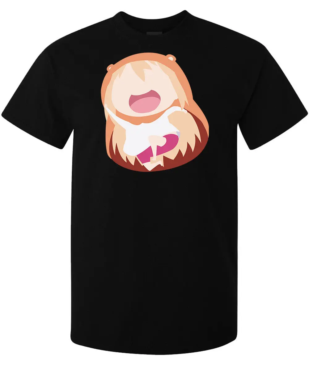Umaru Doma аниме персонаж Himouto Мужская (женская в наличии) футболка Черная мультяшная