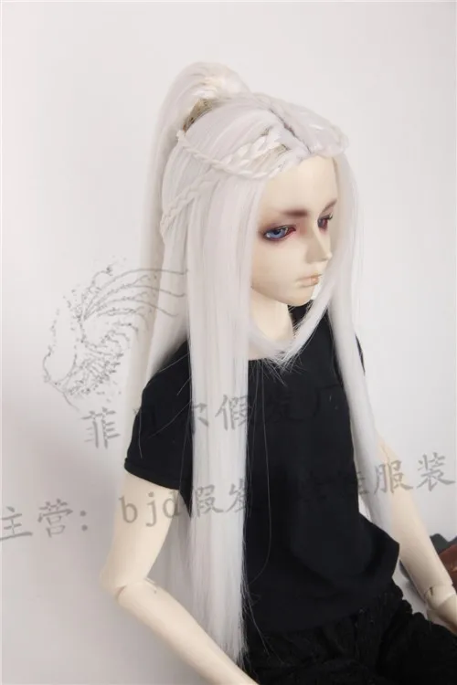 Кукольный парик luodoll BJD парик одиночное седло 3 точки sd кукла в суб парики белый серебряный серый темно фиолетовый