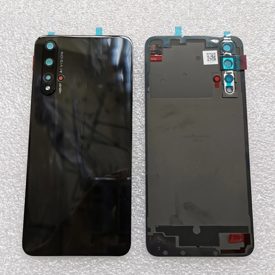 100% оригинальное стекло для Huawei Honor 20 корпус аккумулятора + камеры задняя крышка