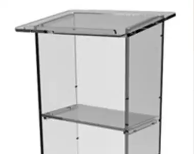 Beautiful Dull clear Polish Acrylic Podium Pulpit Lectern With Shelf plexiglass