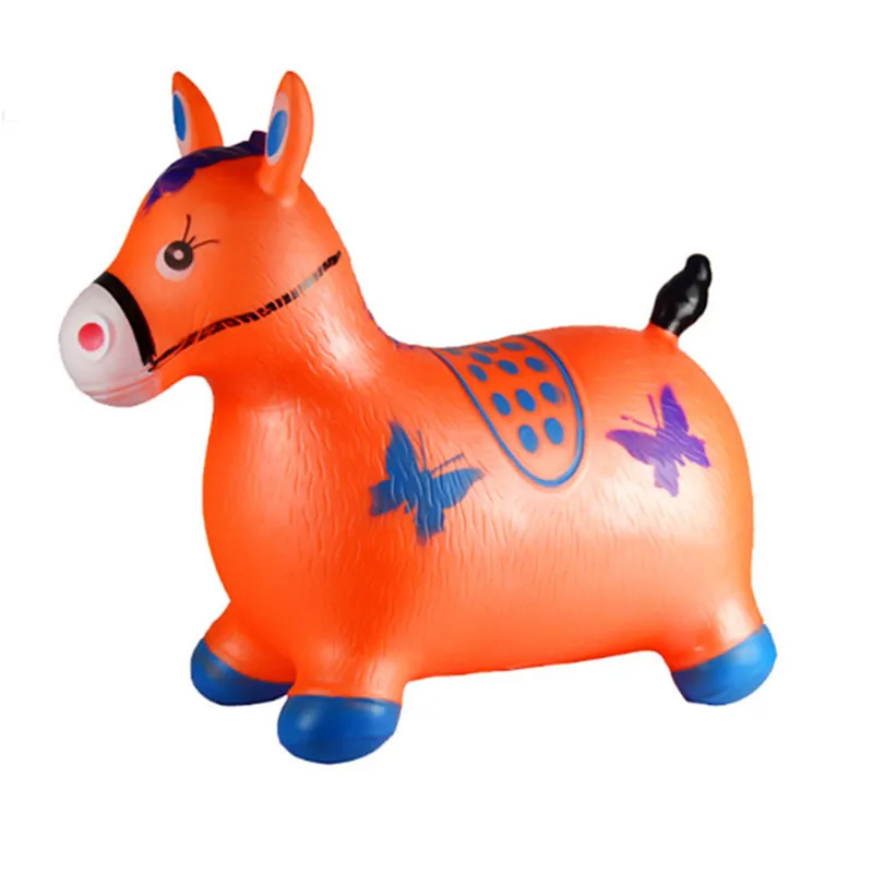 Inflatable Jumping Horse Ride-on Bouncy Hopper Toys Extra Thickness Toy for Kids Random Color Inflatable Jumping Horse Ride-on Bouncy Hopper Toys Extra Thickness Toy for Kids Random Color