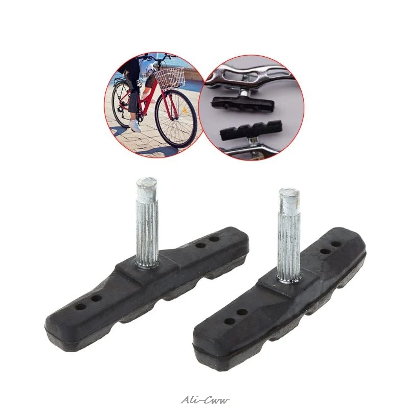 2pcs Brake Pads Silent Rubber V Brake System Bike Parts Bicycle Cycling Safety Blocks MTB Mountain Bike Accessories