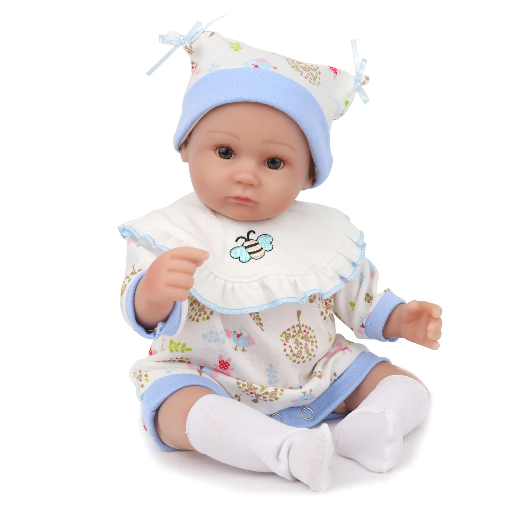 Кукла Reborn Baby Lifelike новорожденные дети реалистичные синие мягкие силиконовые