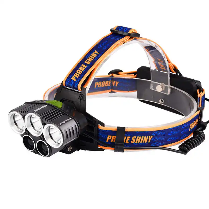 25000LM 5x XM-L T6 Headlamp Headlight Head Light led flashlight rechargeable USB+Battery powerful led flashlight #4A28 (1)