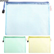 Waterproof Document Bag A5 Size Zipper File Pocket Storage Office School Supply