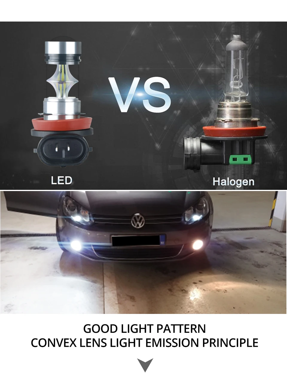 Aceersun Led H8 H11 H10 Fog light bulb 9006 HB3 9005 ATV H1 H3 1200LM 6500K 12V 24V  Car Driving Daytime Running Lamp motorcycle (5)