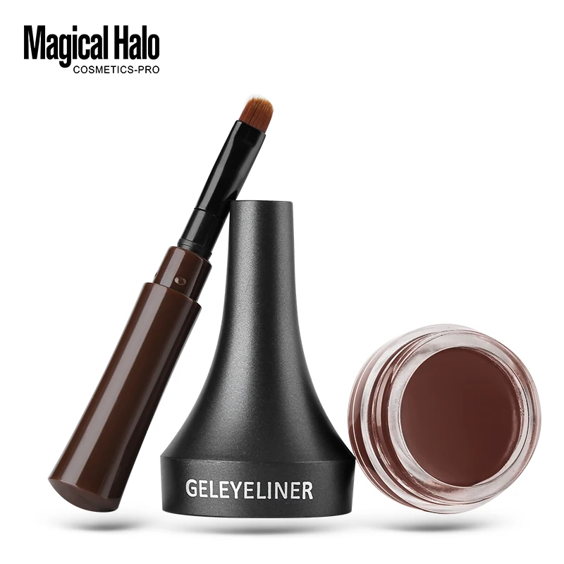 Водостойкий карандаш Magical Halo для бровей 2 цвета коричневый 3d с кисточкой|eyebrow pen with