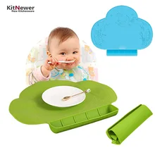 Waterproof silicone Baby bib Table Mat Silicone Pad Infant Diner Portable Placemat for kids Baby Feeding-baby place mat