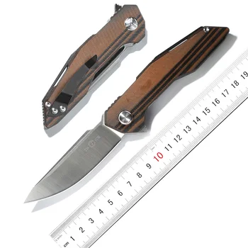 

TWO SUN TS-42 Flipper folding knife D2 blade KVT ball bearing G10 handle camping hunting outdoor Survival knives EDC Tools