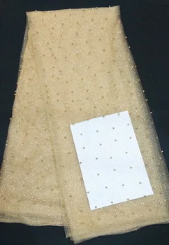 

2019 Latest French Nigerian Laces Fabric High Quality Tulle African Laces Fabric Wedding African French Tulle Lace YB001