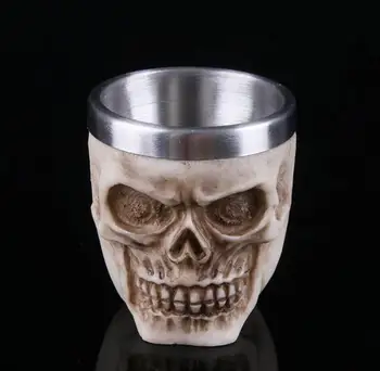 

Wine glass skull head glass resin skull head personality gifts foreign trade orders home furnishing red wine glasses