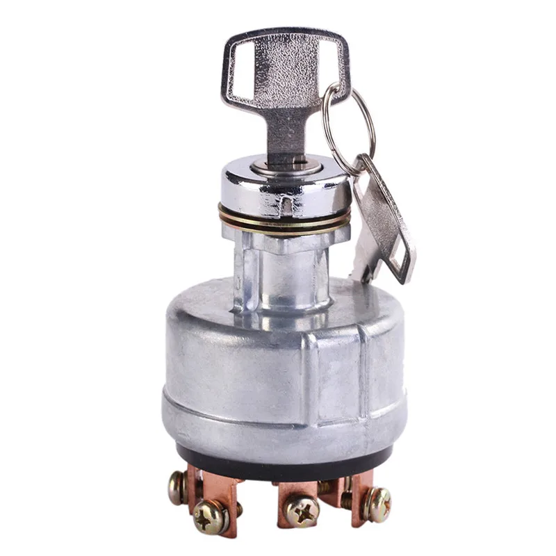 

CARPRIE Ignition Switch YD121 Key Starter Lgnition Switch For Hitachi Excavator EX200-1 With 6 Pins 2 Keys mar26