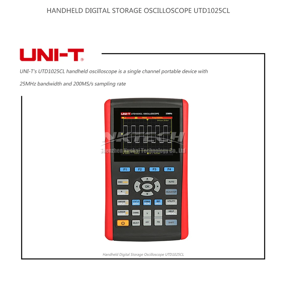 UNI-T UTD1050CL UTD1025CL портативный цифровой осциллограф Scopemeter мультиметр Сфера метр TFT полностью автоматическая шкала 50 МГц AC DC Ом F