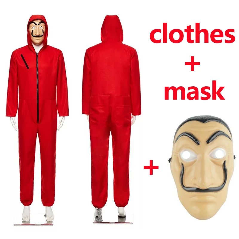 Салвадор дали Косплей фильм маска деньги Heist The House of paper La Casa De Papel Костюм для лица