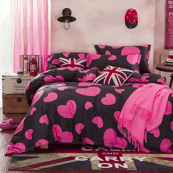 

reactive printing queen size bedding sets/bed sheet/duvet cover bedclothes home textile