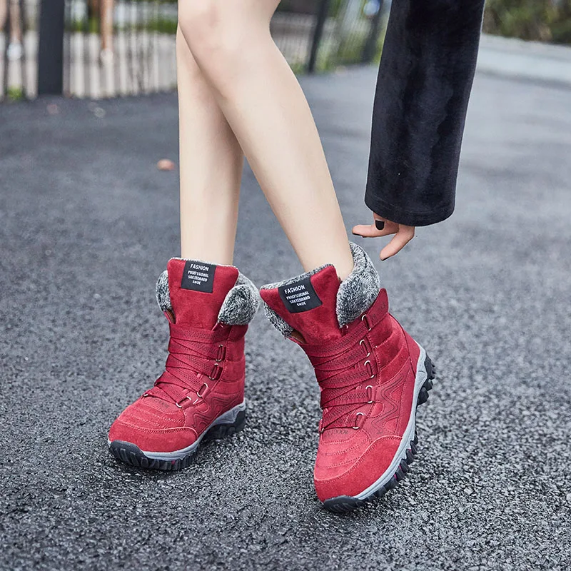 Purple Size 42 Women Running Shoes High Ankle Sports