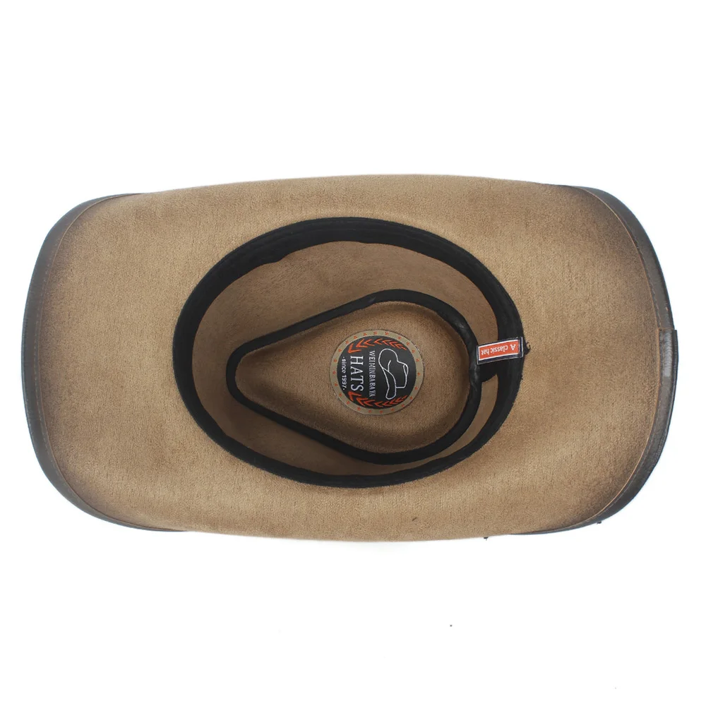 New Fashion Women Men Retro Vintage Turquoise Leather Strap Cowboy Cowgirl Caps