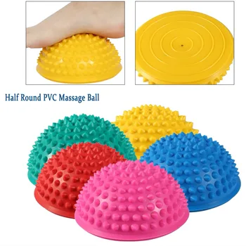 

16CM Half Round PVC Massage Ball Yoga Fitness Exercise Gym Massager Stepping Foot Sole Trigger Point Hemisphere Massager Balls