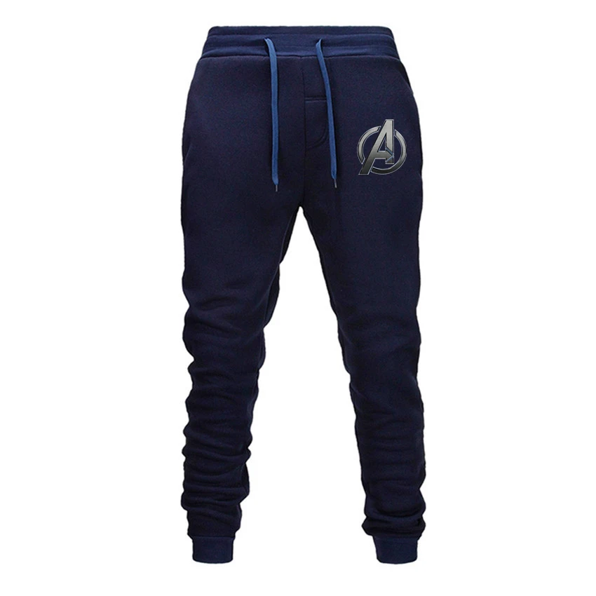 navyblue225 Новые мужские джоггеры Брендовые мужские брюки, тренировочные брюки в повседневном стиле Jogger черные повседневные эластичные хлопковые штаны для фитнеса - Цвет: navyblue225