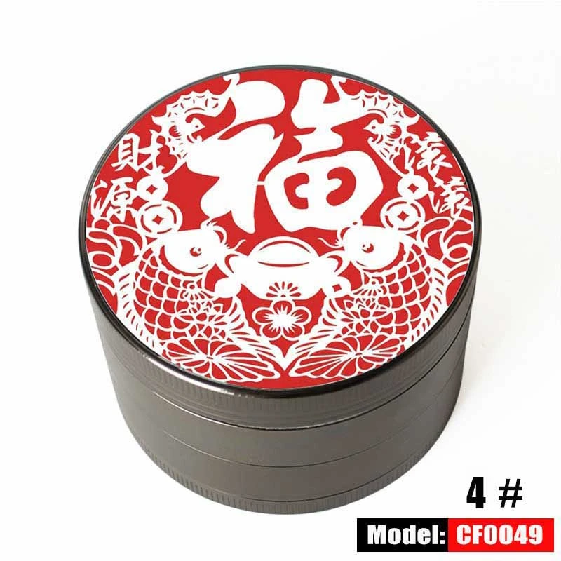 RU MUXIANG красочная 4 штуки цинковая титановая металлическая травяная мельница для