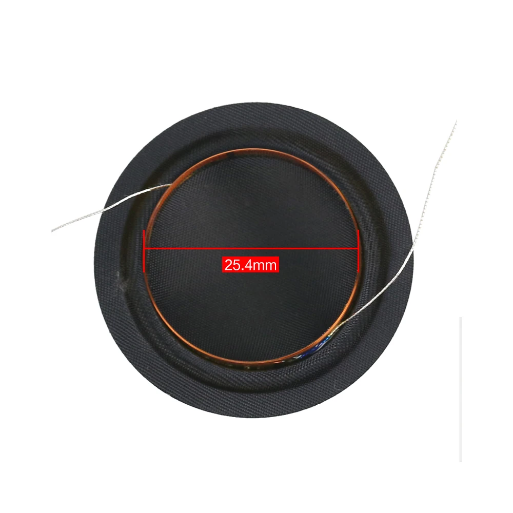 1" inch Dome Tweeters Voice Coil Silk Diaphragm Universal 25.5 Core Two Side Wires Treble Speaker Repair 4.1-8OHM for Hivi 2PCS 5