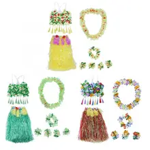 Baby Shower украшения Tutu Юбка для стола 8 шт./компл. взрослых при ношении, юбка в стиле "Трава" Одежда для танцев для пляжного зонтика вечерние летнее