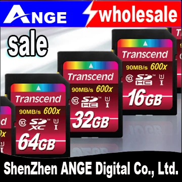 MLC nand 90 М/С 100% Оригинал Transcend 600X16 ГБ 32 64 SDHC SDXC Карты class 10 UHS-1 Памяти sd |