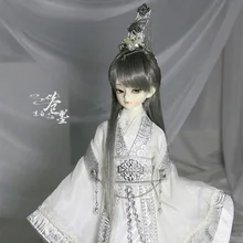 1 4 BJD Doll china ancient cos clothing white