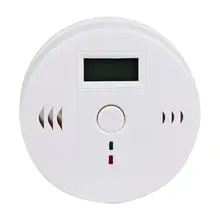 Высокочувствительный 85dB Предупреждение ЖК-дисплей фотоэлектрический независимый детектор угарного газа Сенсор отравления угарным газом сигнализации детектор домашней безопасности