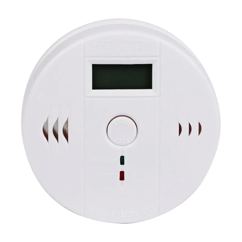 

High Sensitive 85dB Warning LCD Photoelectric Independent CO Gas Sensor Carbon Monoxide Poisoning Alarm Detector Home Security