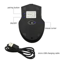 מחשב נייד CHUYI אלחוטי Bluetooth עכבר ארגונומי נטענות שקט עכברים 1600DPI עכבר אופטי עם משענת זרוע משטח העכבר עבור מחשב נייד (5)