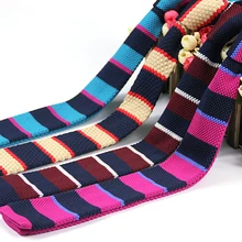 Модные тонкие 6 см вязаные галстуки полосатые мужские стропдас высокого качества персонализированные Трикотажные Gravata Masculina с полосками