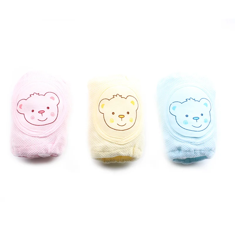 Bear Mesh Kids Leg Warmers Knee Protection Boys Girls Leg Warmers Combed Cotton Baby Crawling Anti Skid Knee Protective Cover (8)