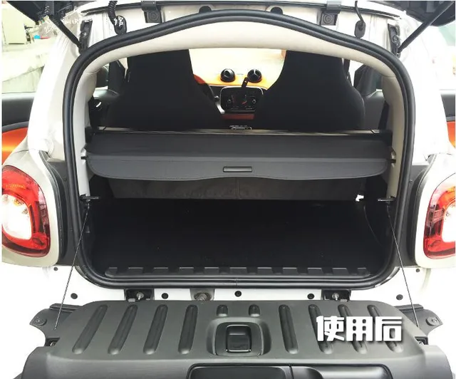 Jioyng Car Rear Trunk Security Shield Shade Cargo Cover For Smart Jioyng Car Rear Trunk Security Shield Shade Cargo Cover For Smart Fortwo 2017 2016 2018