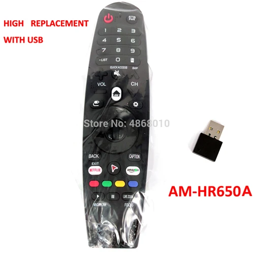 Новая замена AM-HR600 AM-HR650 AM-HR650A AM-HR18BA для LG Magic пульт дистанционного управления w/USB заменить AN-MR600 AN-MR650 AN-MR650A AN-MR18BA - Цвет: AM-HR650A