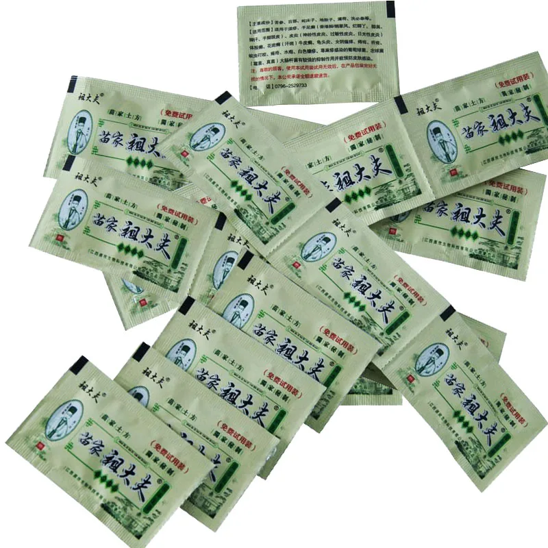 Cuidados com a Pele Tratamento de Saúde Lote Zudaifu Eficaz Remover Psoríase Eczema Peeling Médica Anti Fungo Trial Pacote 3g 900 Pçs - 11 900 pçs lote zudaifu cuidados com a