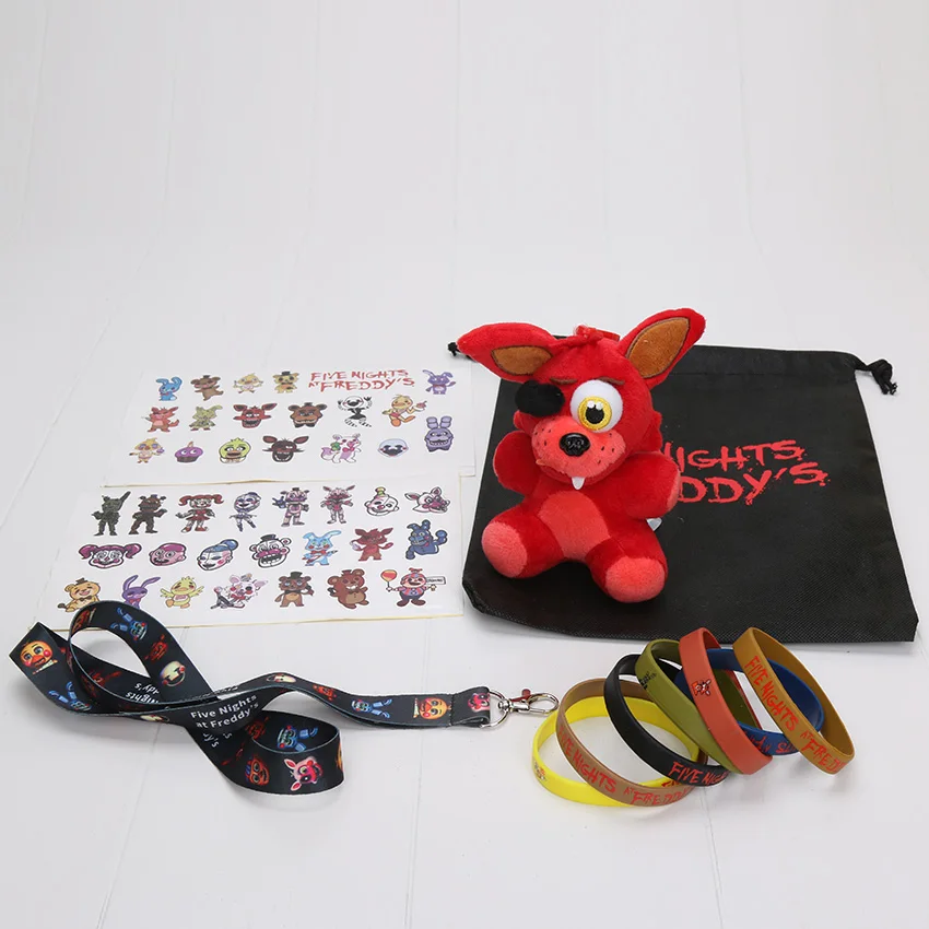 Five Nights At Freddy's Toys FNAF плюшевый косплей плюшевые брелки Freddy Fazbear foxy стикер сумка