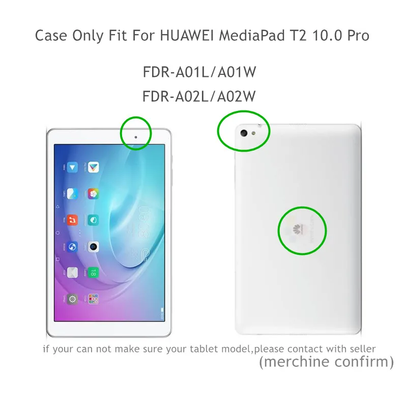 T2 Pro 10 чехол с откидной крышкой для huawei Mediapad T2 10,0 pro Чехол Fundas для huawei MediaPad T2 10,0 Pro FDR-A01W A01L A02L