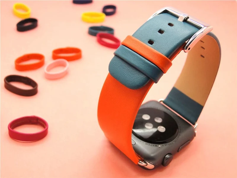 URVOI band для apple watch series 5 4 3 21 кожаный ремешок с пряжкой из нержавеющей стали iwatch