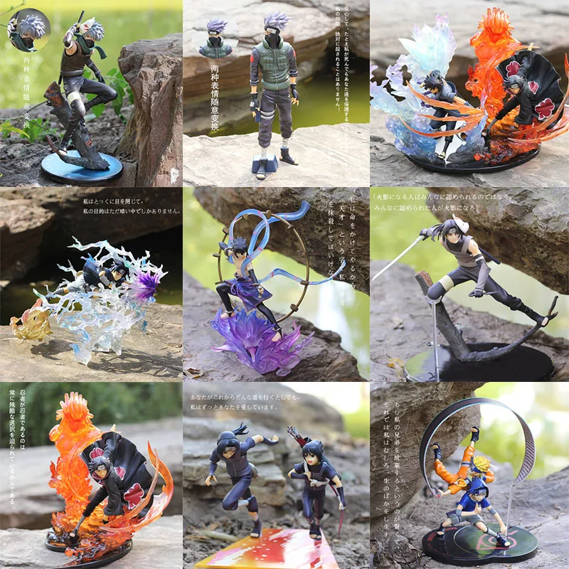 

Anime Naruto PVC Action Figure Zero Uchiha Itachi Fire Sasuke Susanoo Relation Collection Model Toy