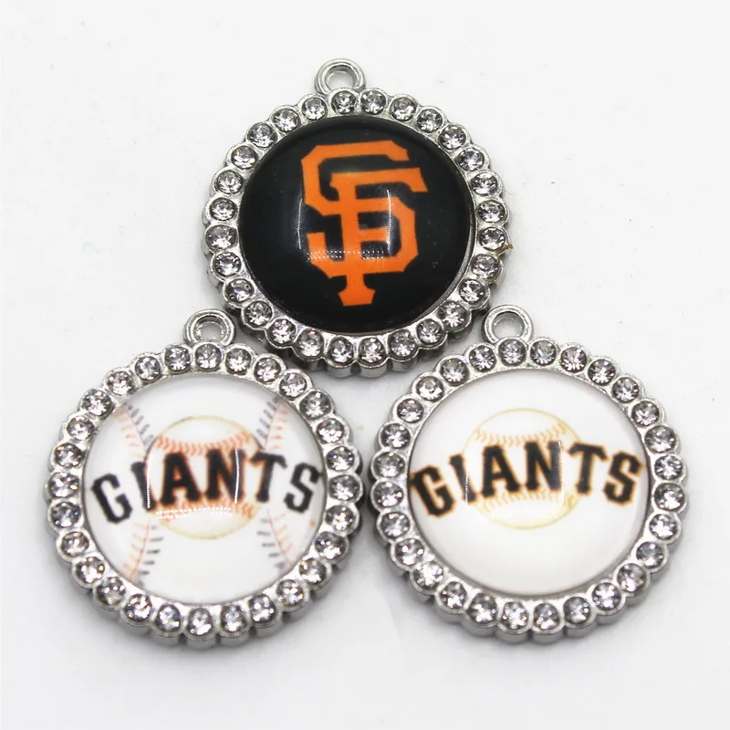 

Baseball Team 12pcs/lot San Francisco Dangle Charms Hanging Charm Baseball Sport DIY Bracelet&Bangles Jewelry Accessory Charms