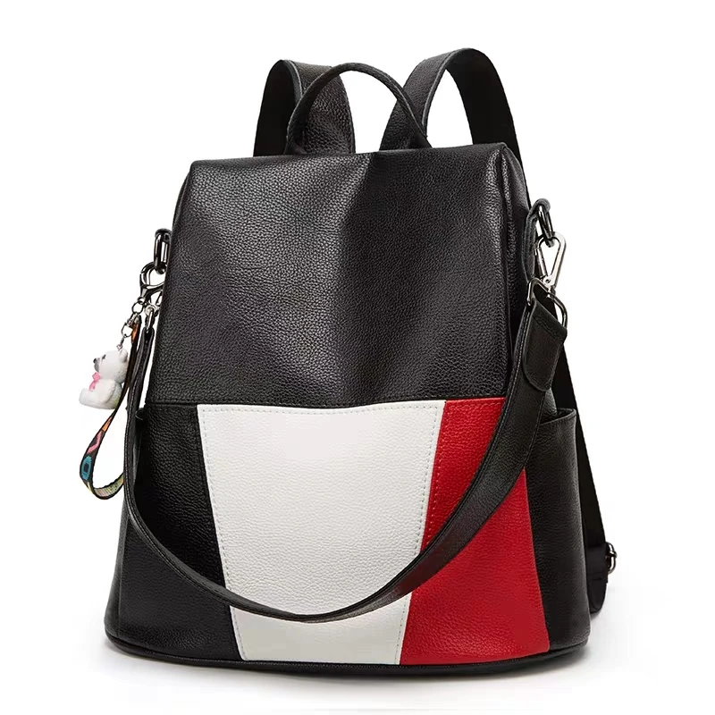 JUILE wild backpack women?s bag PU multi-function backpack casual anti-theft backpack teenager campus girl bag student backpack JUILE wild backpack women?s bag PU multi-function backpack casual anti-theft backpack teenager campus girl bag student backpack
