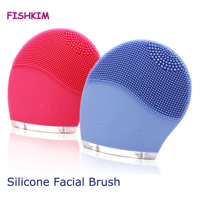 Silicone facial Cleansing Brush face brush Cleanser electric massage