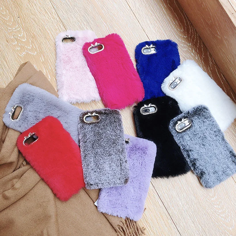

P smart Plus 2019 Rabbit Case For Huawei Honor 4C Pro 4A 5X 5C 4X 6A 6X GR5 2017 Y3 ii Y5 ii Y5 2017 Y6 2016 Fur Bunny Cover